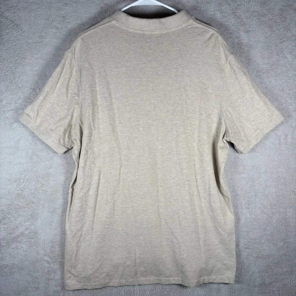 Polo Ralph Lauren Polo Shirt Mens XL Tan Classic Fit Short Sleeve Pony Logo